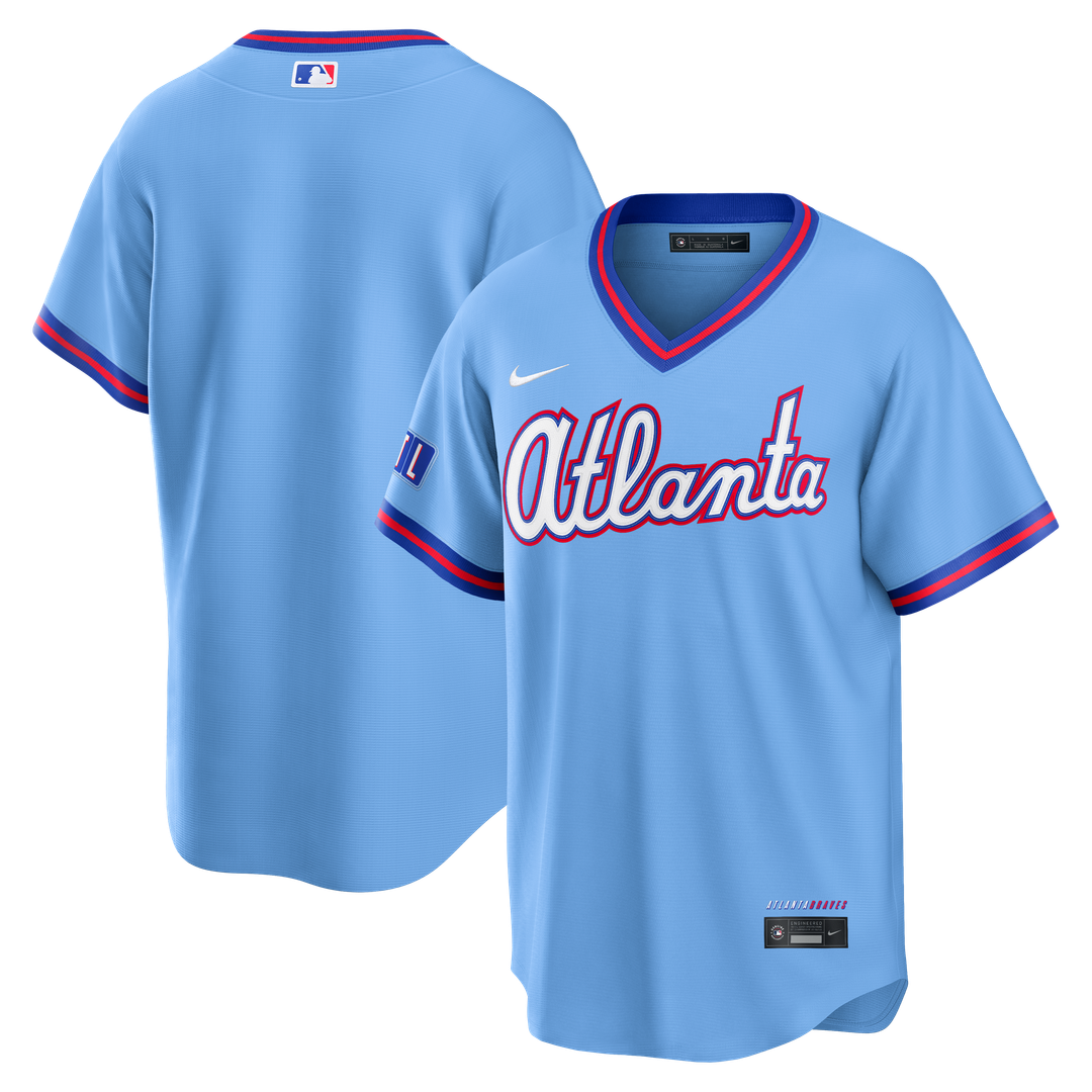 Atlanta Braves Nike 2026 City Connect Stadium Jersey - Powder Blue Official MLB Team Apparel Baseball Fan Gear