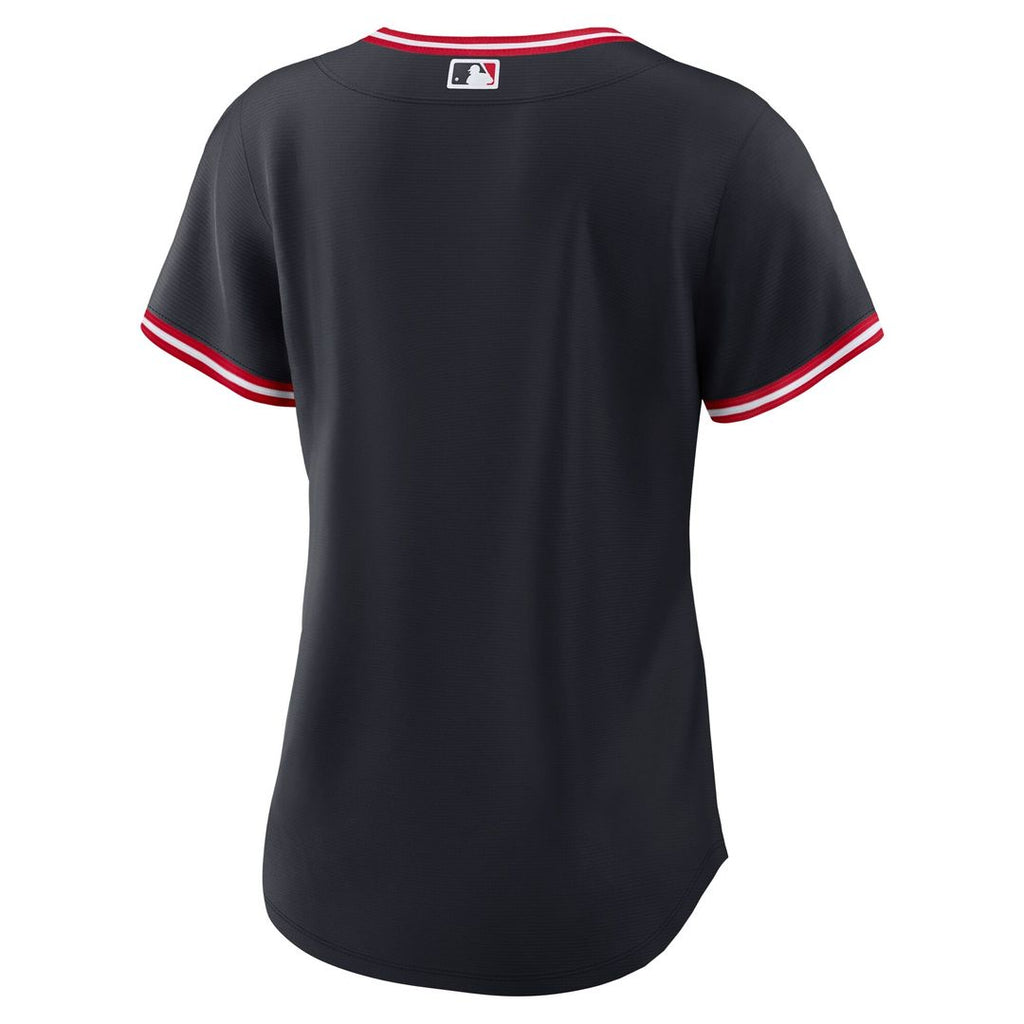 Cleveland Guardians Nike Women's Alternate Replica Jersey - Navy Official MLB Team Apparel Baseball Fan Gear