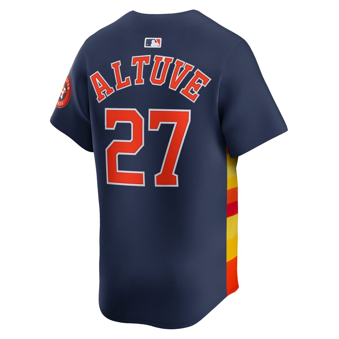 Jose Altuve Houston Astros Nike Alternate Limited Player Jersey - Navy Official MLB Team Apparel Baseball Fan Gear