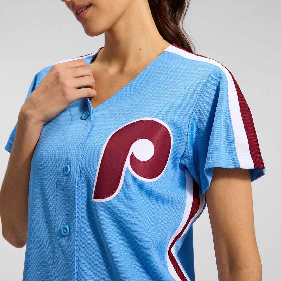 Ryan Howard Philadelphia Phillies Nike Women's Replica Jersey - Light Blue Official MLB Team Apparel Baseball Fan Gear