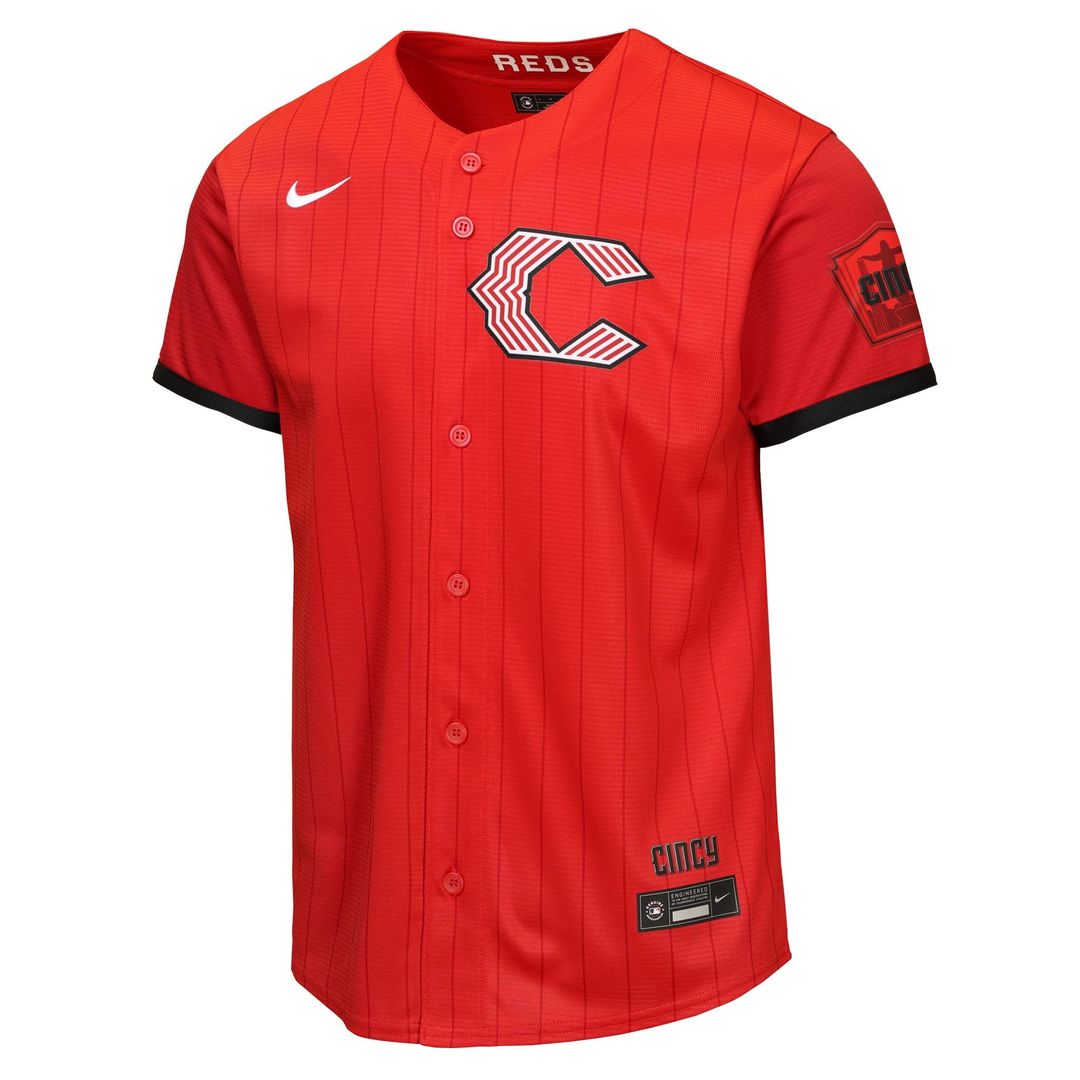 Cincinnati Reds Nike Youth 2026 City Connect Stadium Jersey - Red Official MLB Team Apparel Baseball Fan Gear
