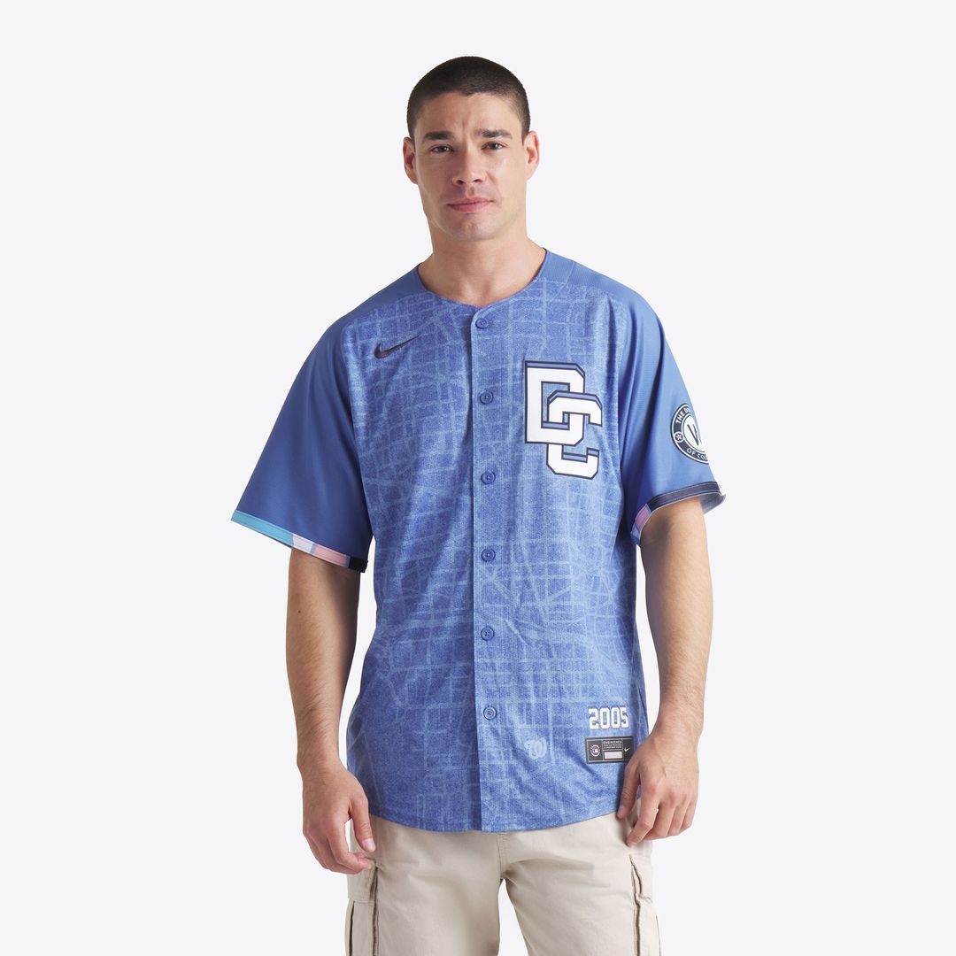 Washington Nationals Nike 2025 City Connect Limited Jersey - Blue Official MLB Team Apparel Baseball Fan Gear