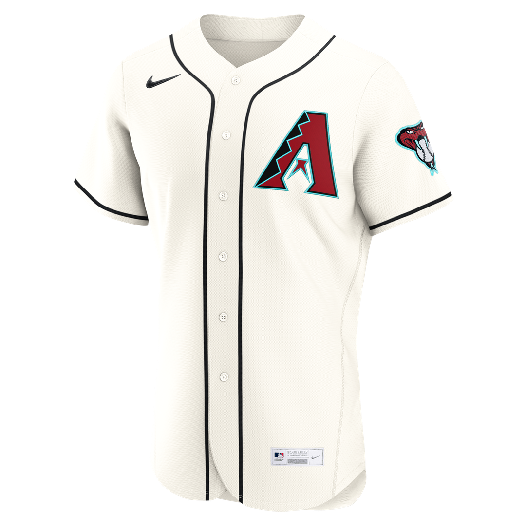 Arizona Diamondbacks Nike Home Authentic Custom Jersey - Cream Official MLB Team Apparel Baseball Fan Gear