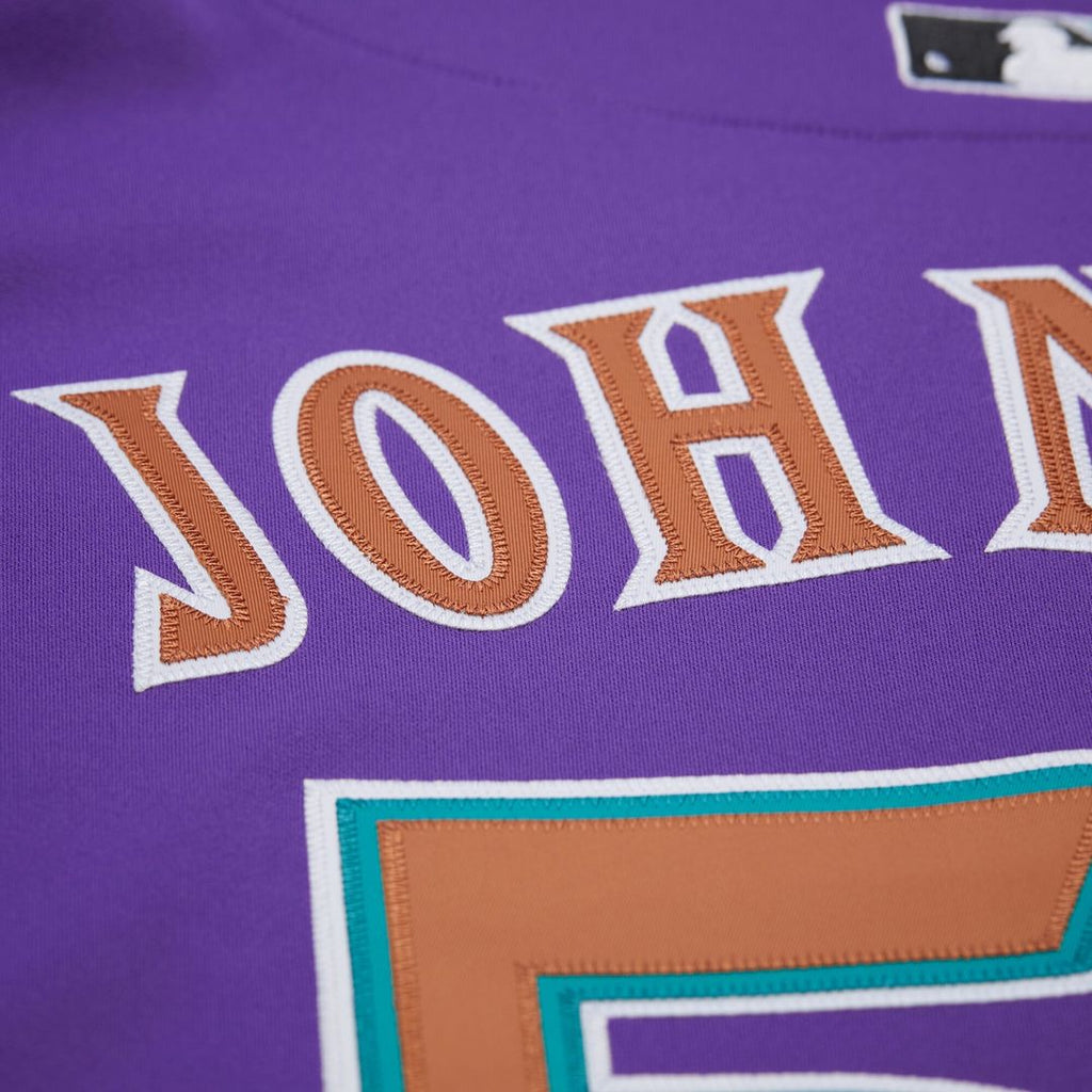 Randy Johnson Arizona Diamondbacks Mitchell & Ness 2000 Throwback Authentic Jersey - Purple Official MLB Team Apparel Baseball Fan Gear
