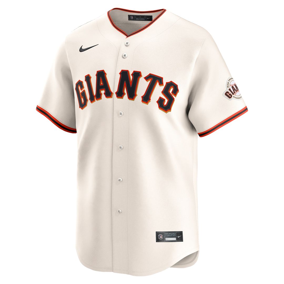 San Francisco Giants Nike Home Limited Custom Jersey - Cream Official MLB Team Apparel Baseball Fan Gear