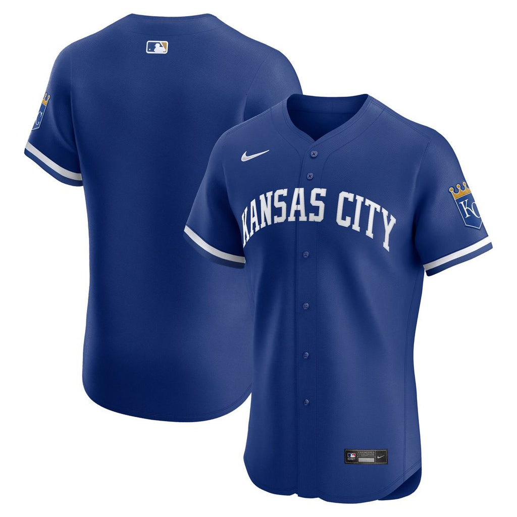 Kansas City Royals Nike Alternate 2 Elite Jersey - Royal Official MLB Team Apparel Baseball Fan Gear