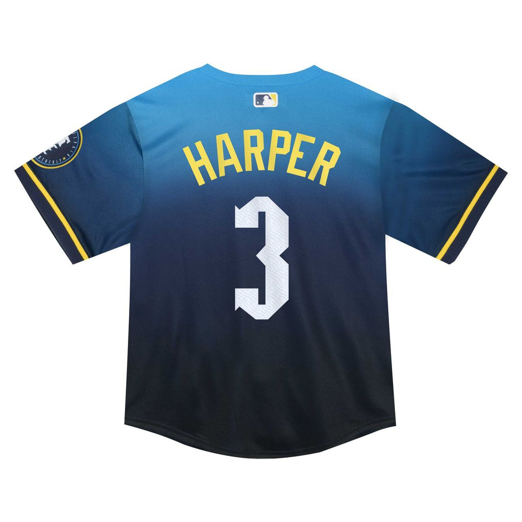 Bryce Harper Philadelphia Phillies Nike Infant 2024 City Connect Limited Player Jersey - Blue Official MLB Team Apparel Baseball Fan Gear