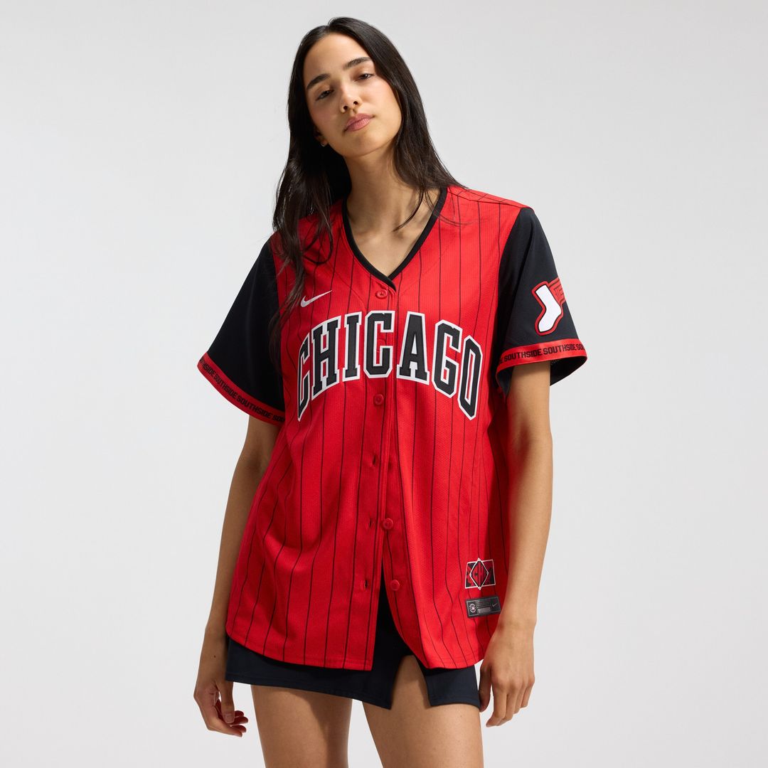 Chicago White Sox Nike Women's 2025 City Connect Limited Jersey - Red/Black Official MLB Team Apparel Baseball Fan Gear