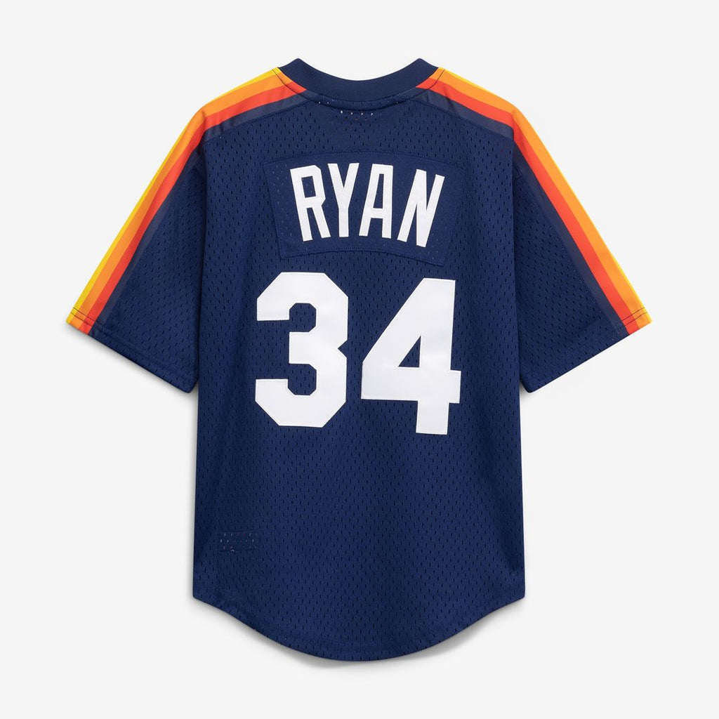 Nolan Ryan Houston Astros Mitchell & Ness Toddler Throwback Mesh Batting Practice Jersey - Navy Official MLB Team Apparel Baseball Fan Gear