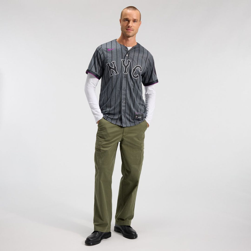 New York Mets Nike City Connect Limited Jersey - Gray Official MLB Team Apparel Baseball Fan Gear