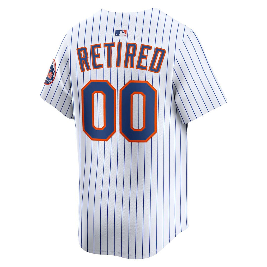 New York Mets Nike Home Limited Pick-A-Player Retired Roster Jersey - White Official MLB Team Apparel Baseball Fan Gear