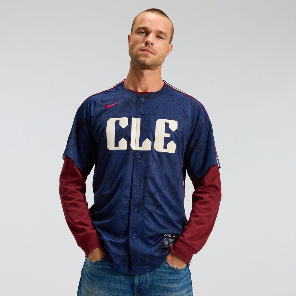 Cleveland Guardians Nike City Connect Limited Jersey - Navy Official MLB Team Apparel Baseball Fan Gear