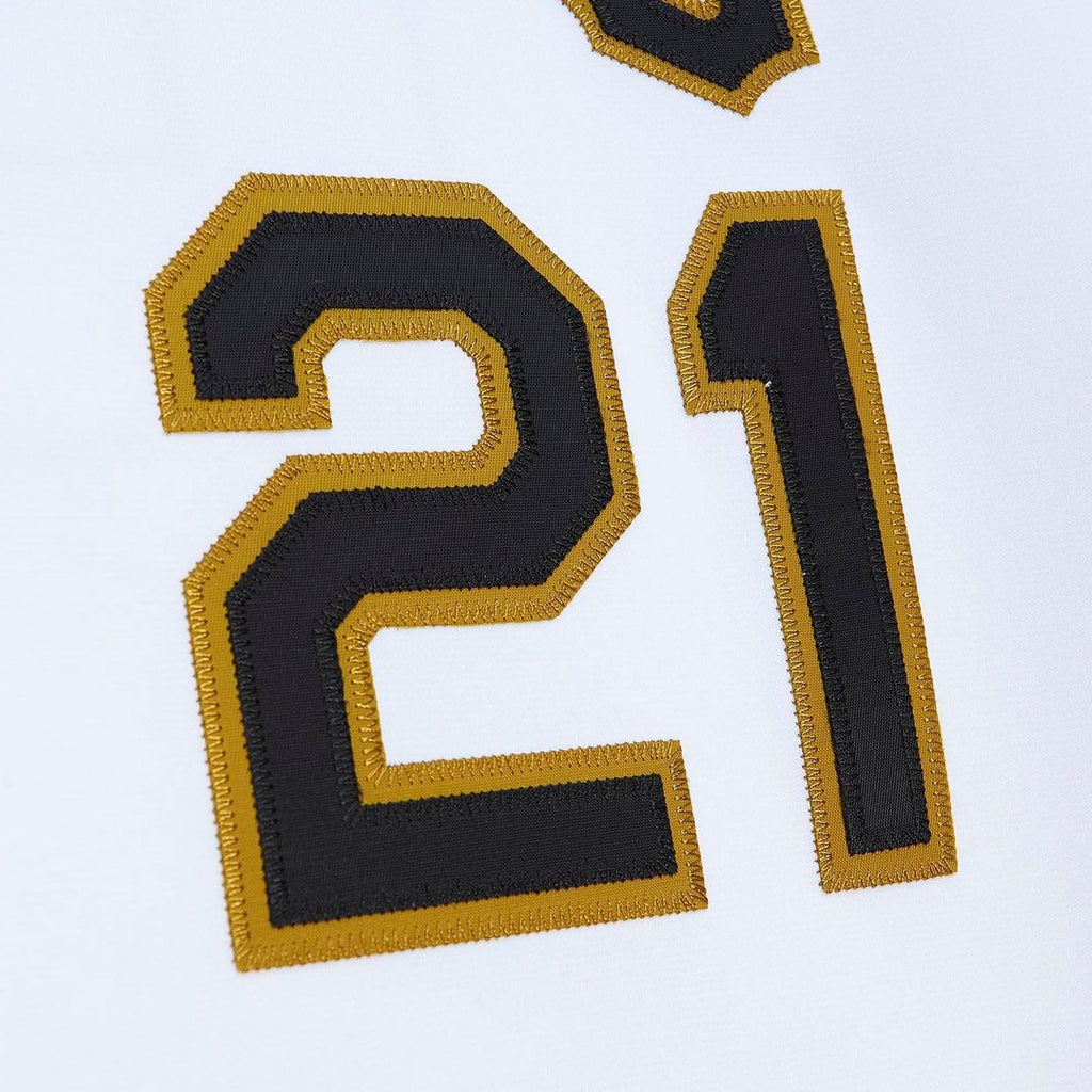 Roberto Clemente Pittsburgh Pirates Mitchell & Ness Cooperstown Collection Authentic Jersey - White Official MLB Team Apparel Baseball Fan Gear
