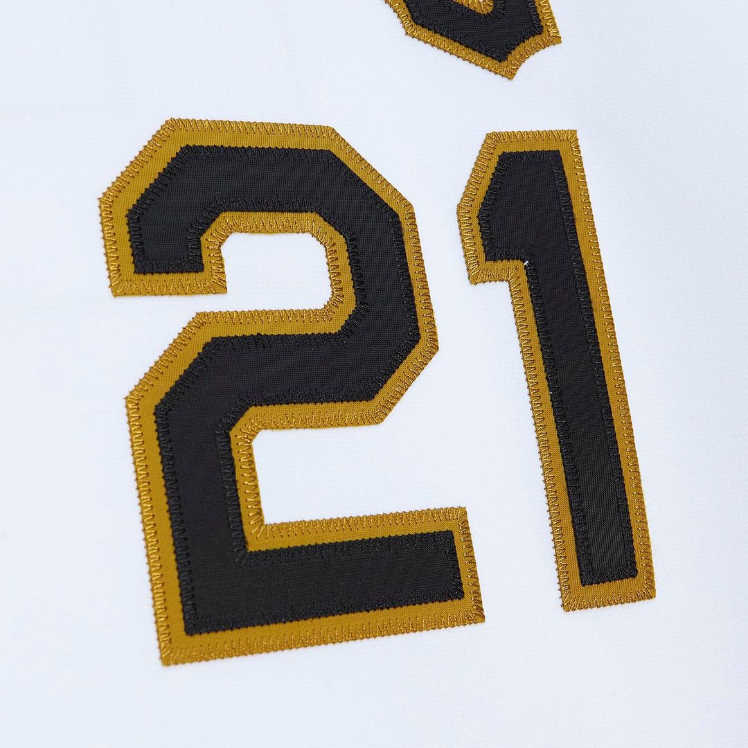 Roberto Clemente Pittsburgh Pirates Mitchell & Ness Cooperstown Collection Authentic Jersey - White Official MLB Team Apparel Baseball Fan Gear
