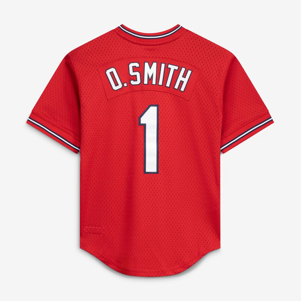 Ozzie Smith St. Louis Cardinals Mitchell & Ness Authentic Batting Practice Jersey - Scarlet Official MLB Team Apparel Baseball Fan Gear