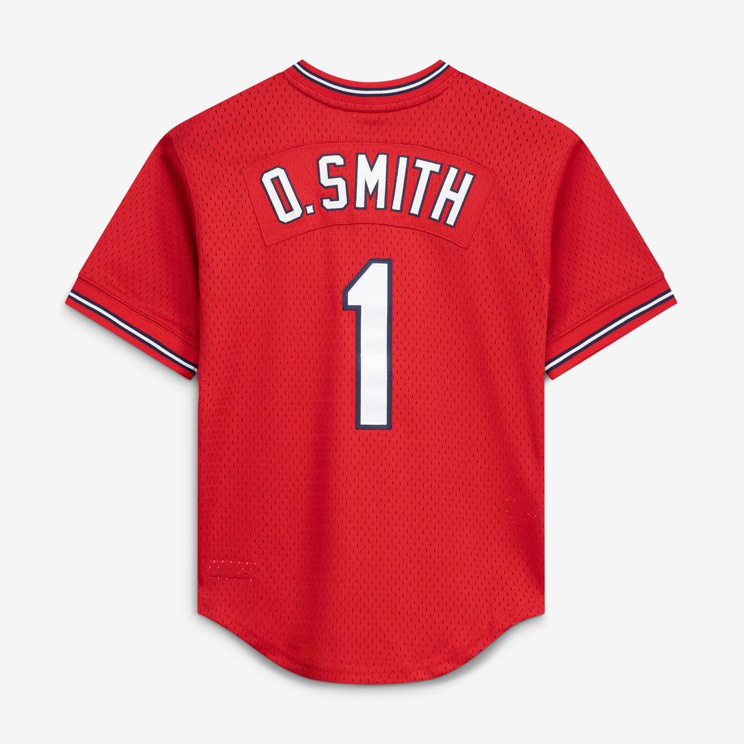 Ozzie Smith St. Louis Cardinals Mitchell & Ness Authentic Batting Practice Jersey - Scarlet Official MLB Team Apparel Baseball Fan Gear