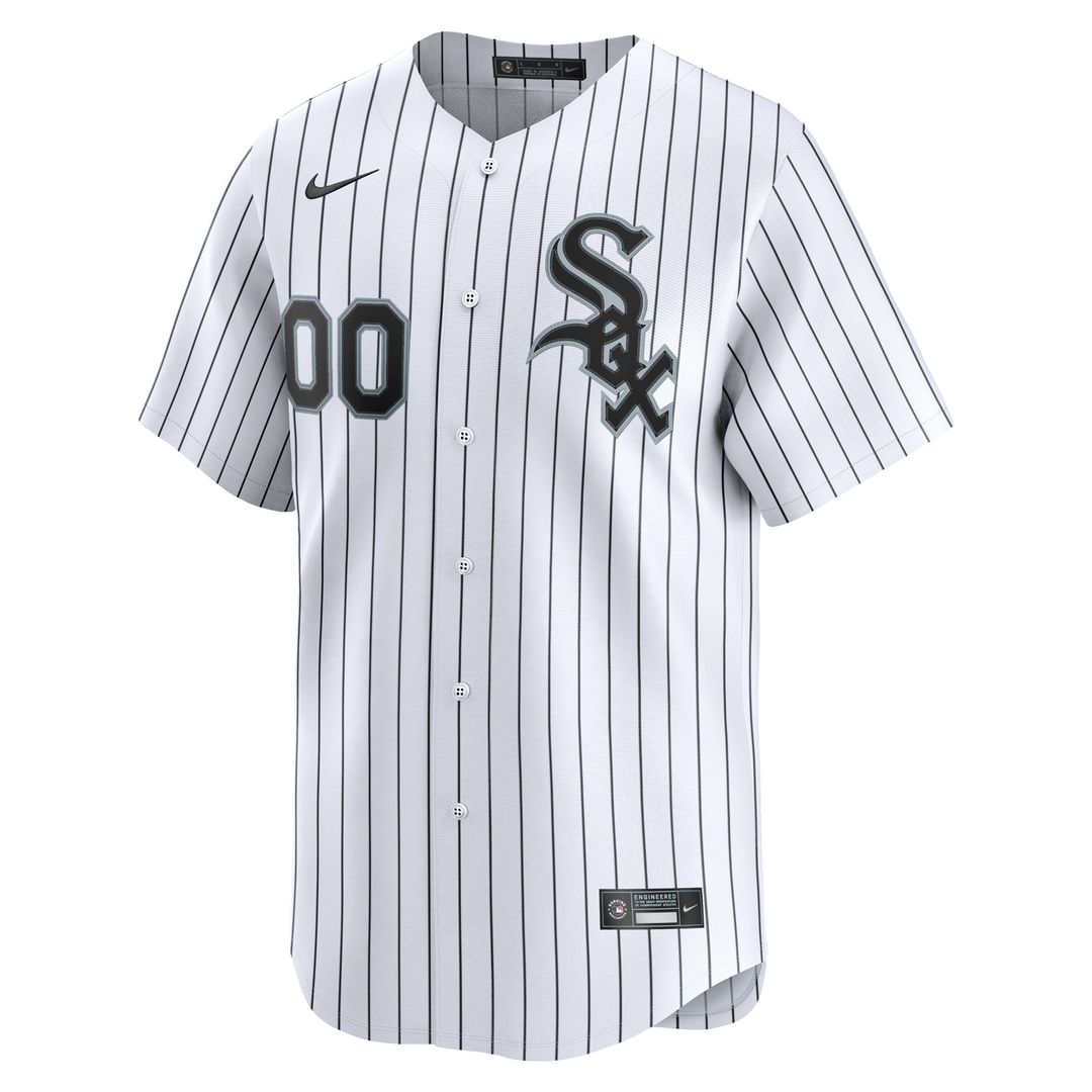 Chicago White Sox Nike Youth Home Custom Limited Jersey - White Official MLB Team Apparel Baseball Fan Gear