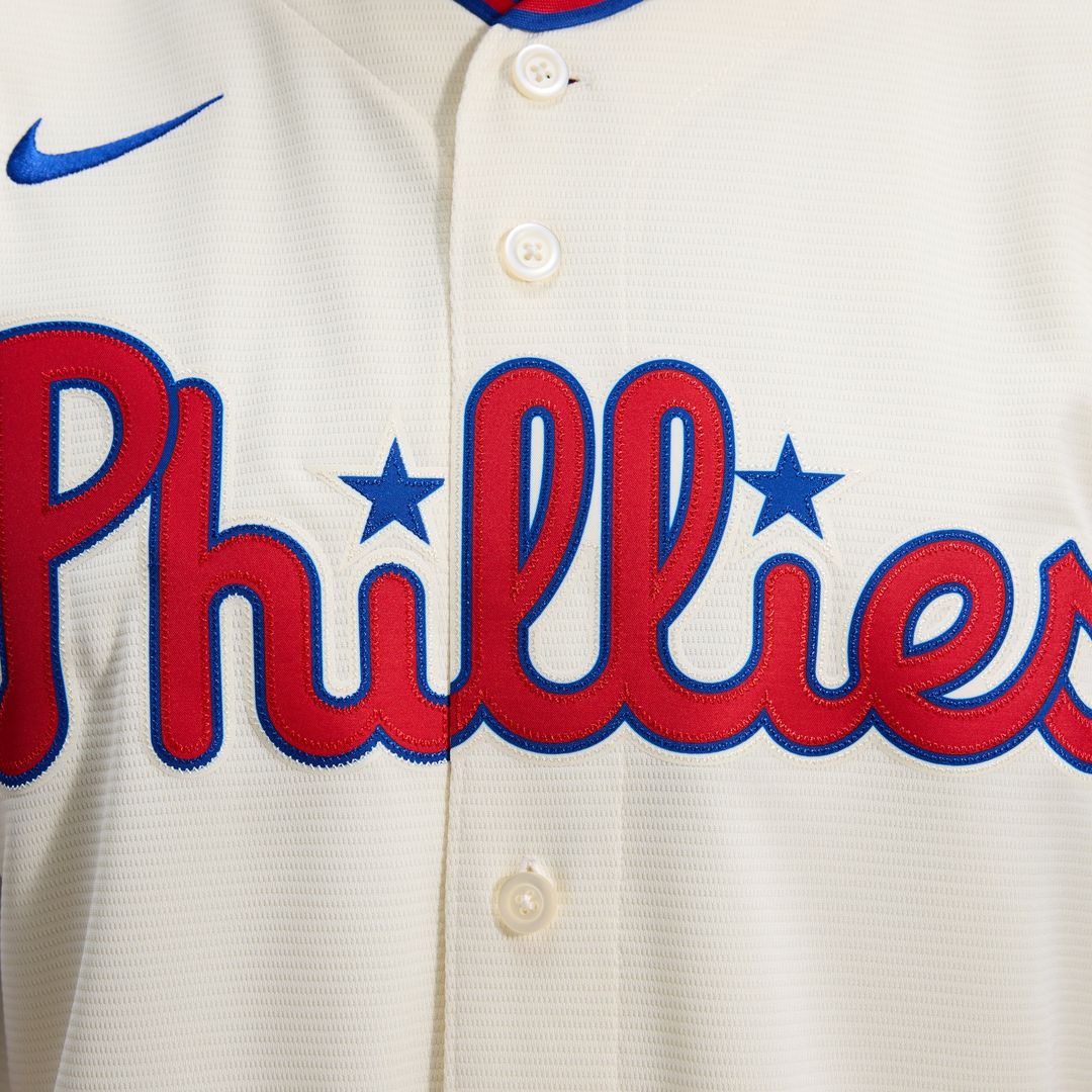 Philadelphia Phillies Nike Alternate Replica Jersey - Cream Official MLB Team Apparel Baseball Fan Gear