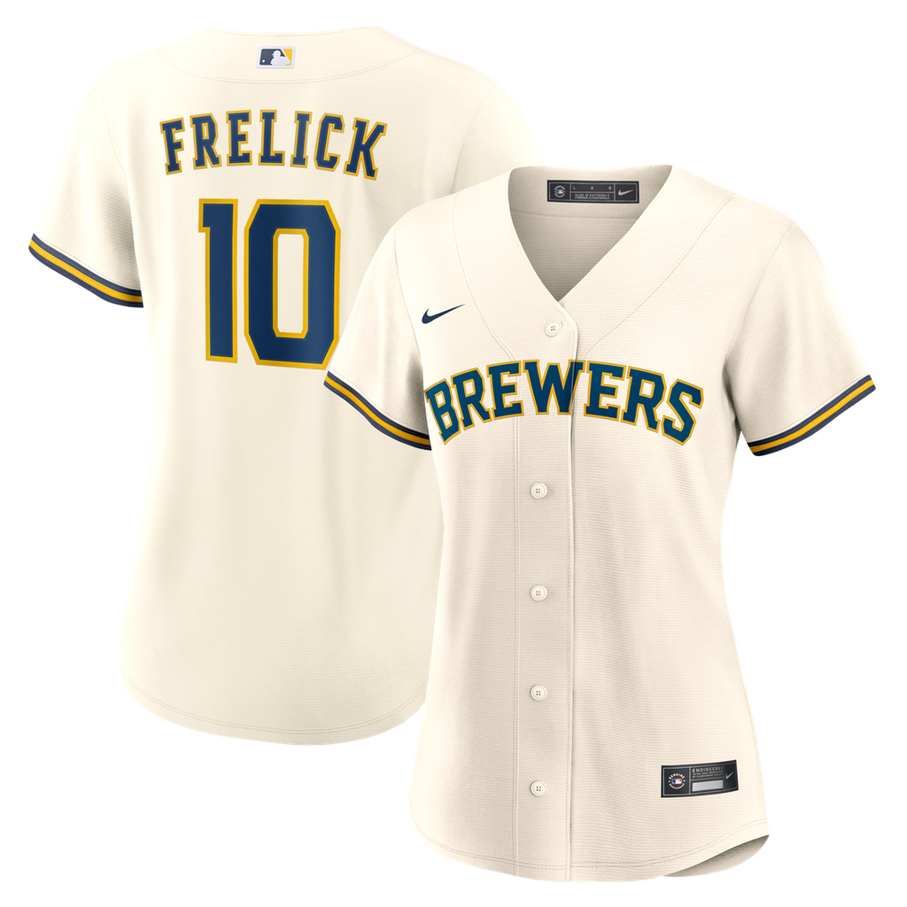 Sal Frelick Milwaukee Brewers Nike Women's Home Replica Jersey - Cream Official MLB Team Apparel Baseball Fan Gear
