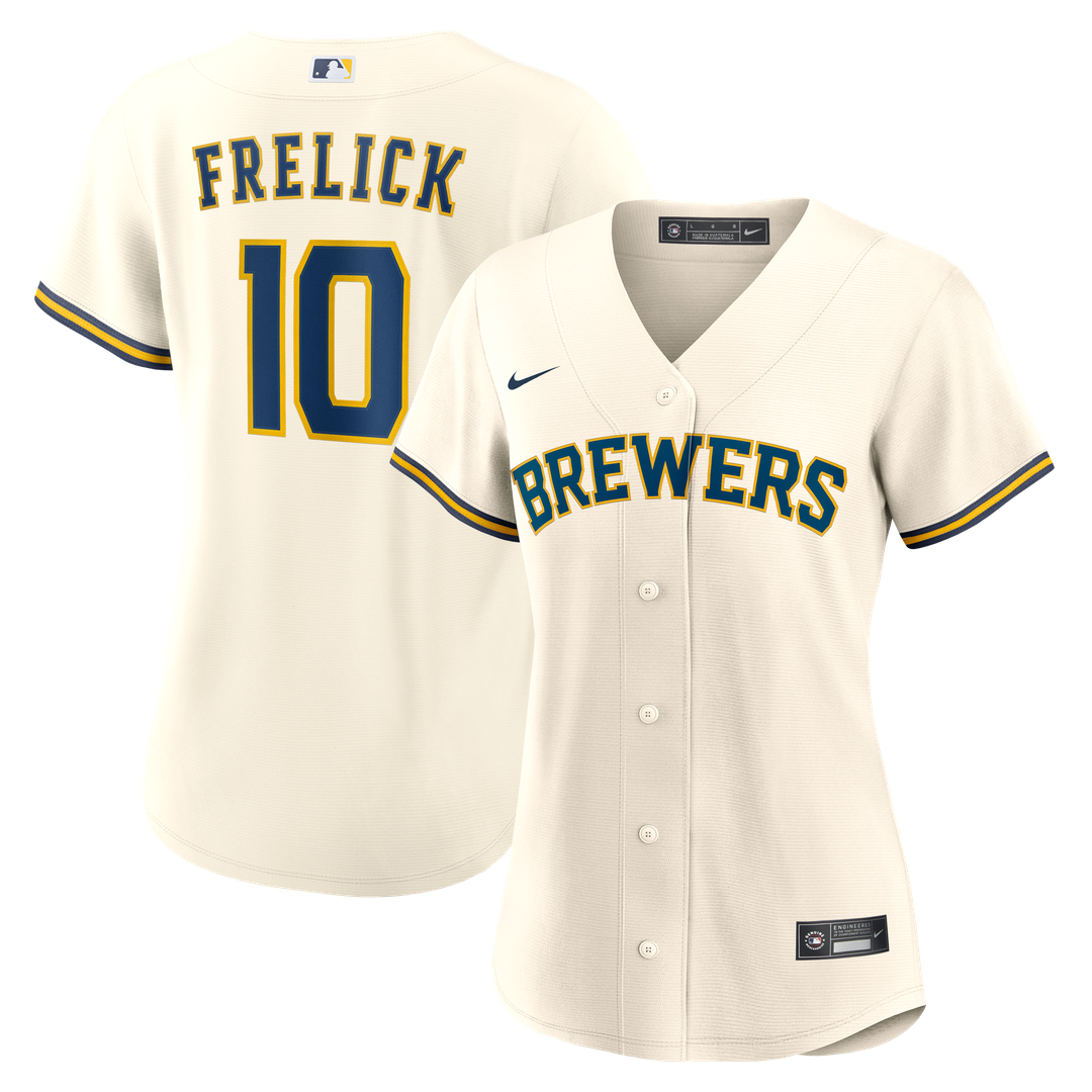 Sal Frelick Milwaukee Brewers Nike Women's Home Replica Jersey - Cream Official MLB Team Apparel Baseball Fan Gear