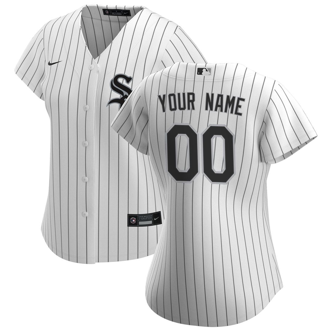 Chicago White Sox Nike Women's Home Replica Custom Jersey - White Official MLB Team Apparel Baseball Fan Gear