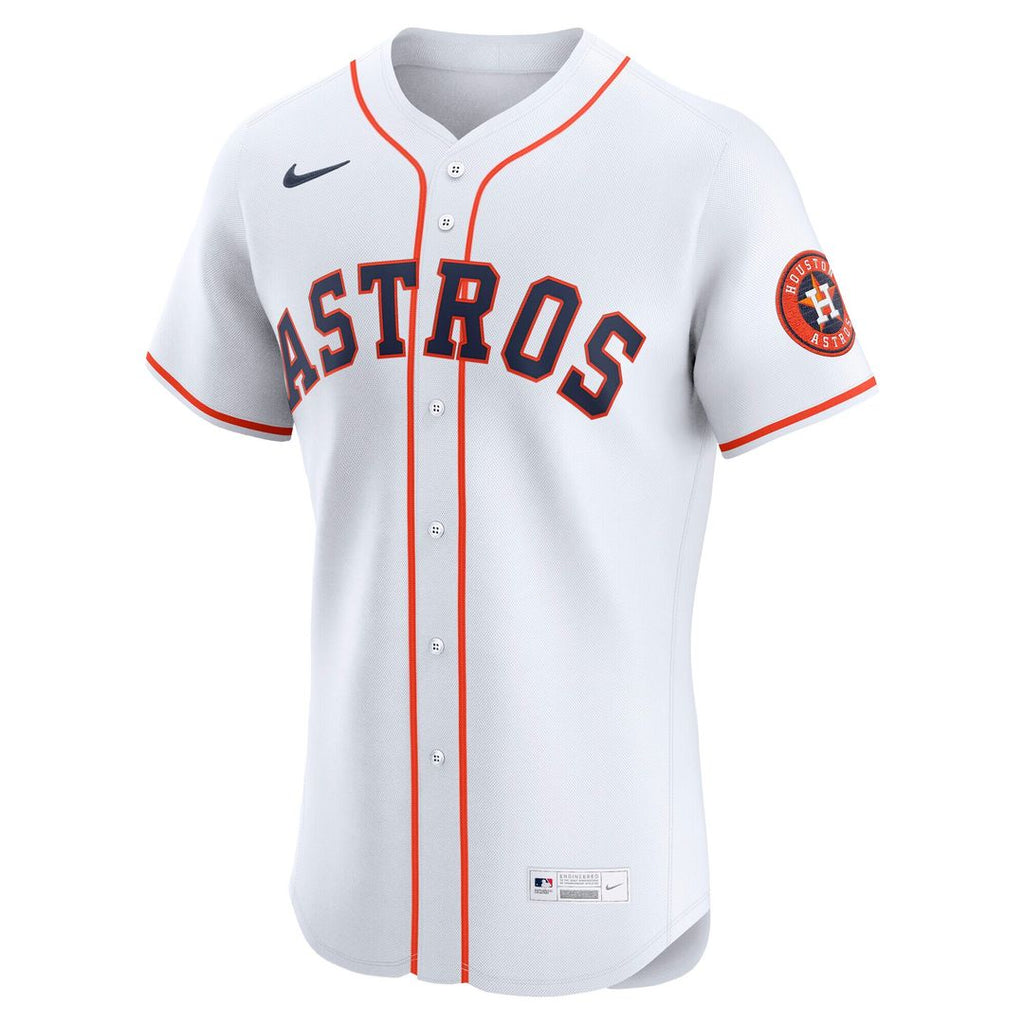 Houston Astros Nike Home Elite Jersey - White Official MLB Team Apparel Baseball Fan Gear
