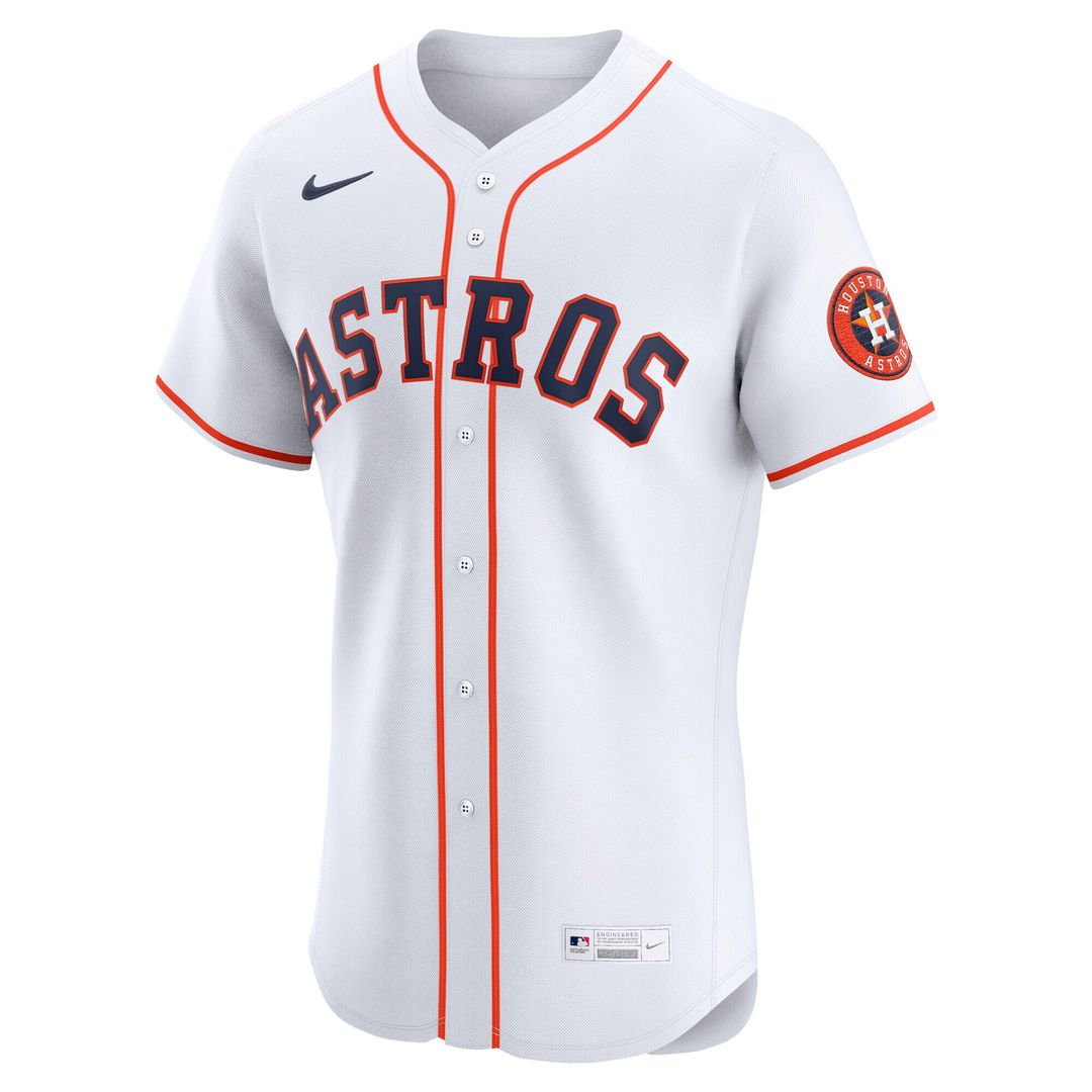Houston Astros Nike Home Elite Jersey - White Official MLB Team Apparel Baseball Fan Gear