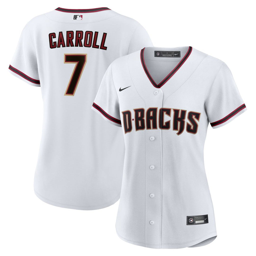 Corbin Carroll Arizona Diamondbacks Nike Women's Home Replica Player Jersey - White Official MLB Team Apparel Baseball Fan Gear