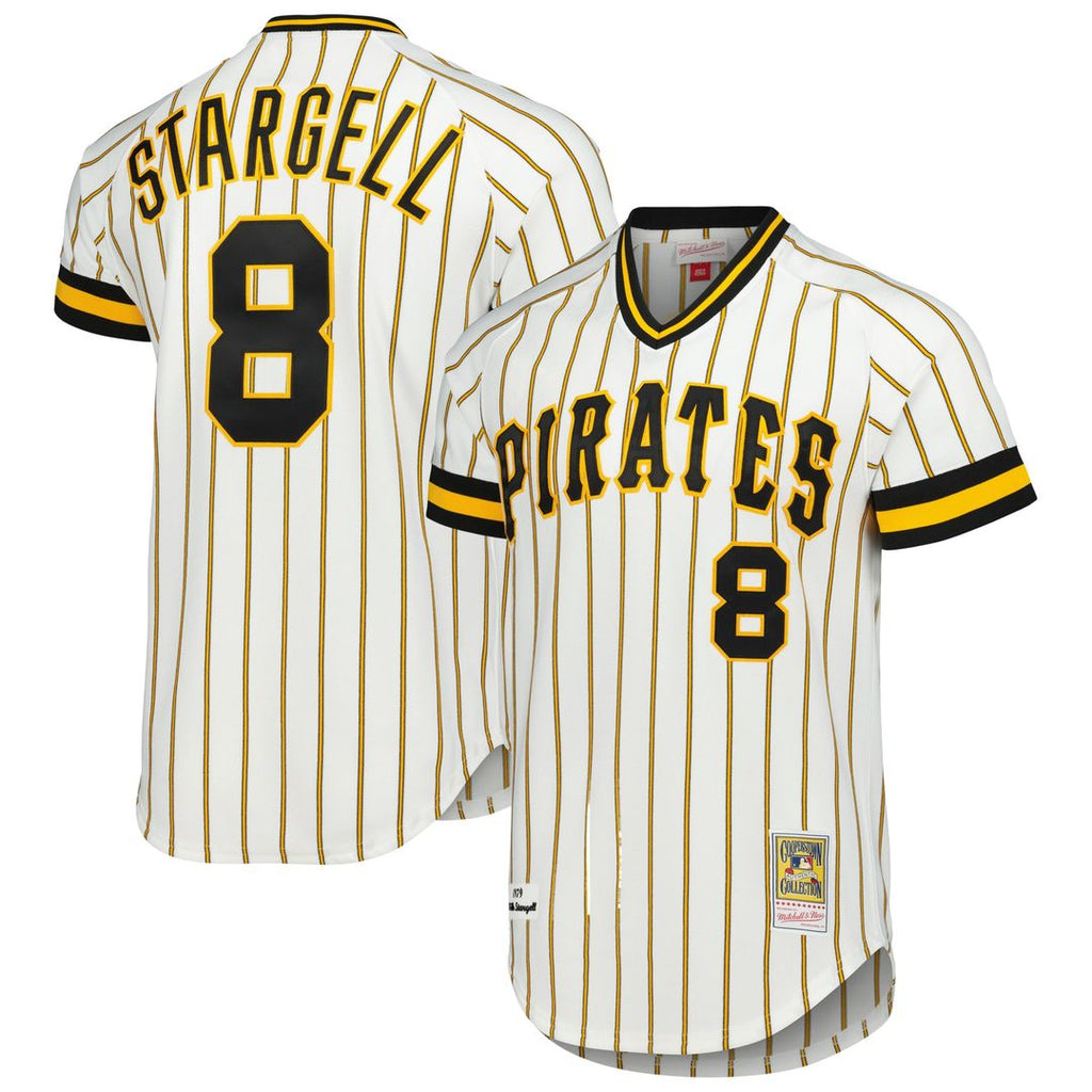 Willie Stargell Pittsburgh Pirates Mitchell & Ness Cooperstown Collection 1979 Authentic Jersey - White Official MLB Team Apparel Baseball Fan Gear