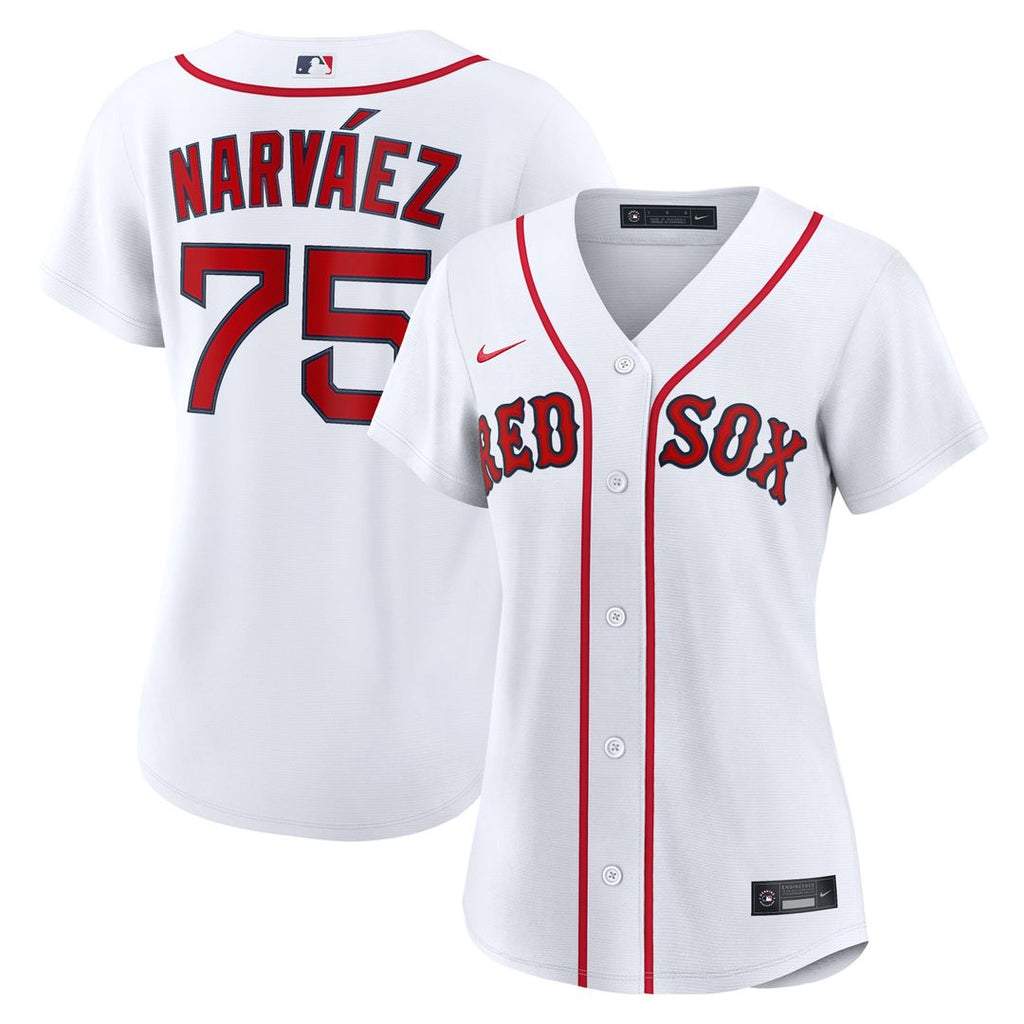 Carlos Narváez Boston Red Sox Nike Women's Home Replica Jersey - White Official MLB Team Apparel Baseball Fan Gear