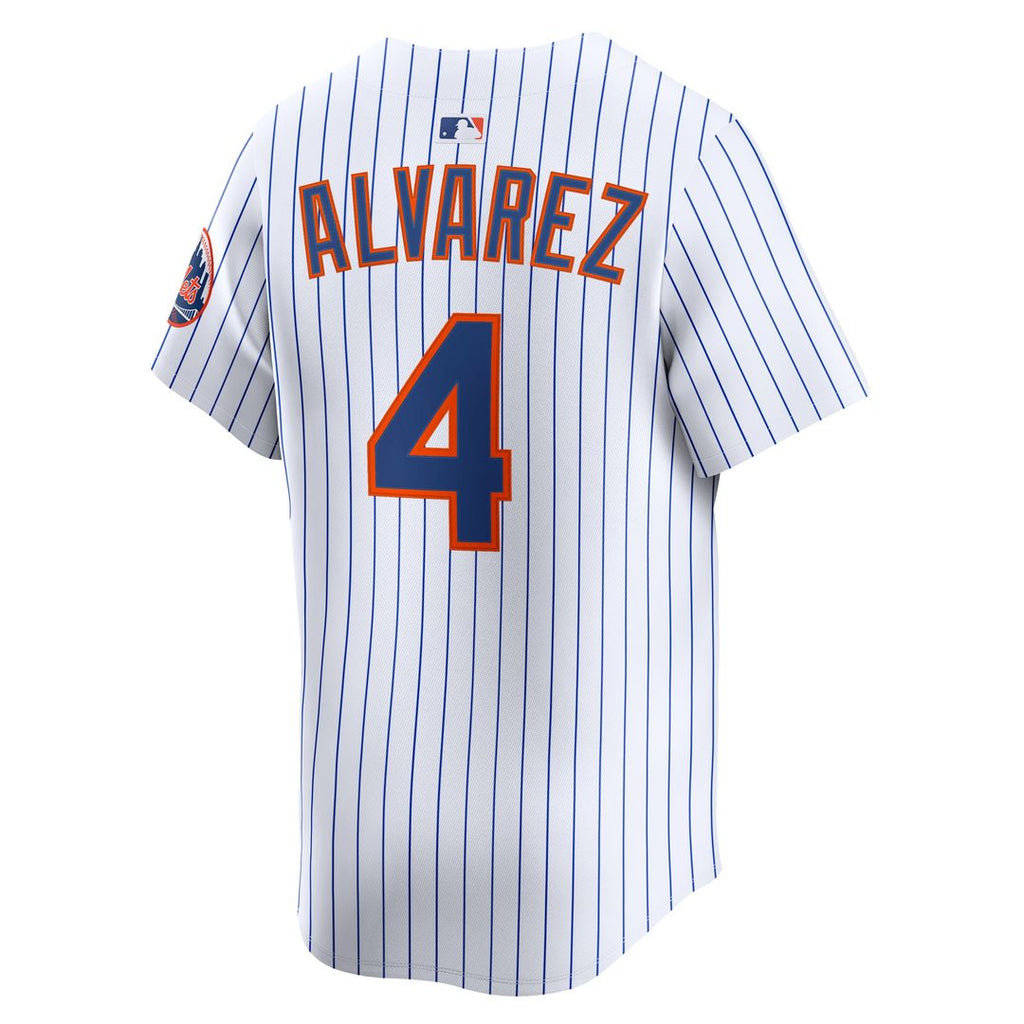 Francisco Alvarez New York Mets Nike Home Limited Player Jersey - White Official MLB Team Apparel Baseball Fan Gear