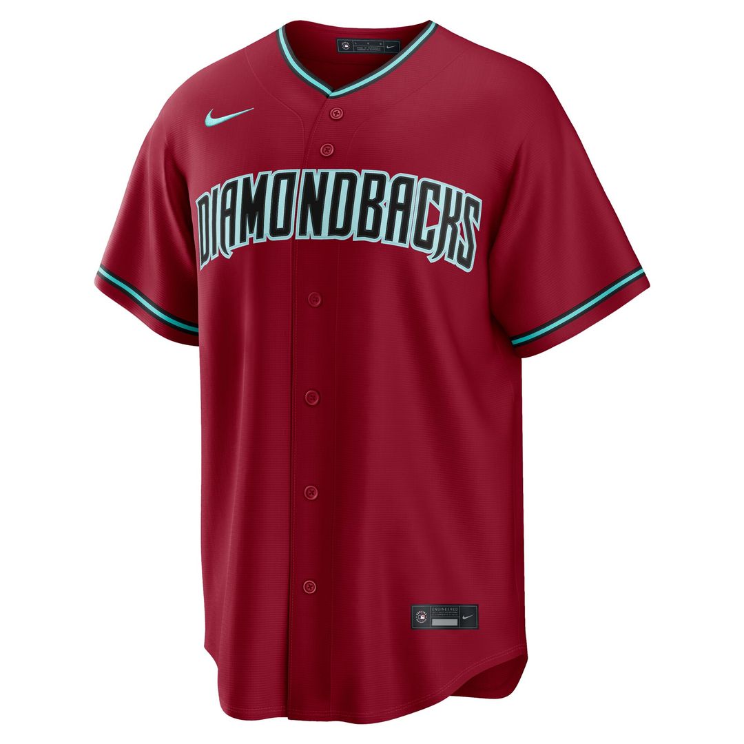 Corbin Carroll Arizona Diamondbacks Nike Alternate 2 Replica Jersey - Crimson Official MLB Team Apparel Baseball Fan Gear