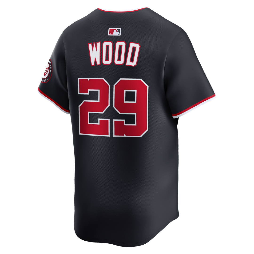 James Wood Washington Nationals Nike Alternate Limited Player Jersey - Navy Official MLB Team Apparel Baseball Fan Gear