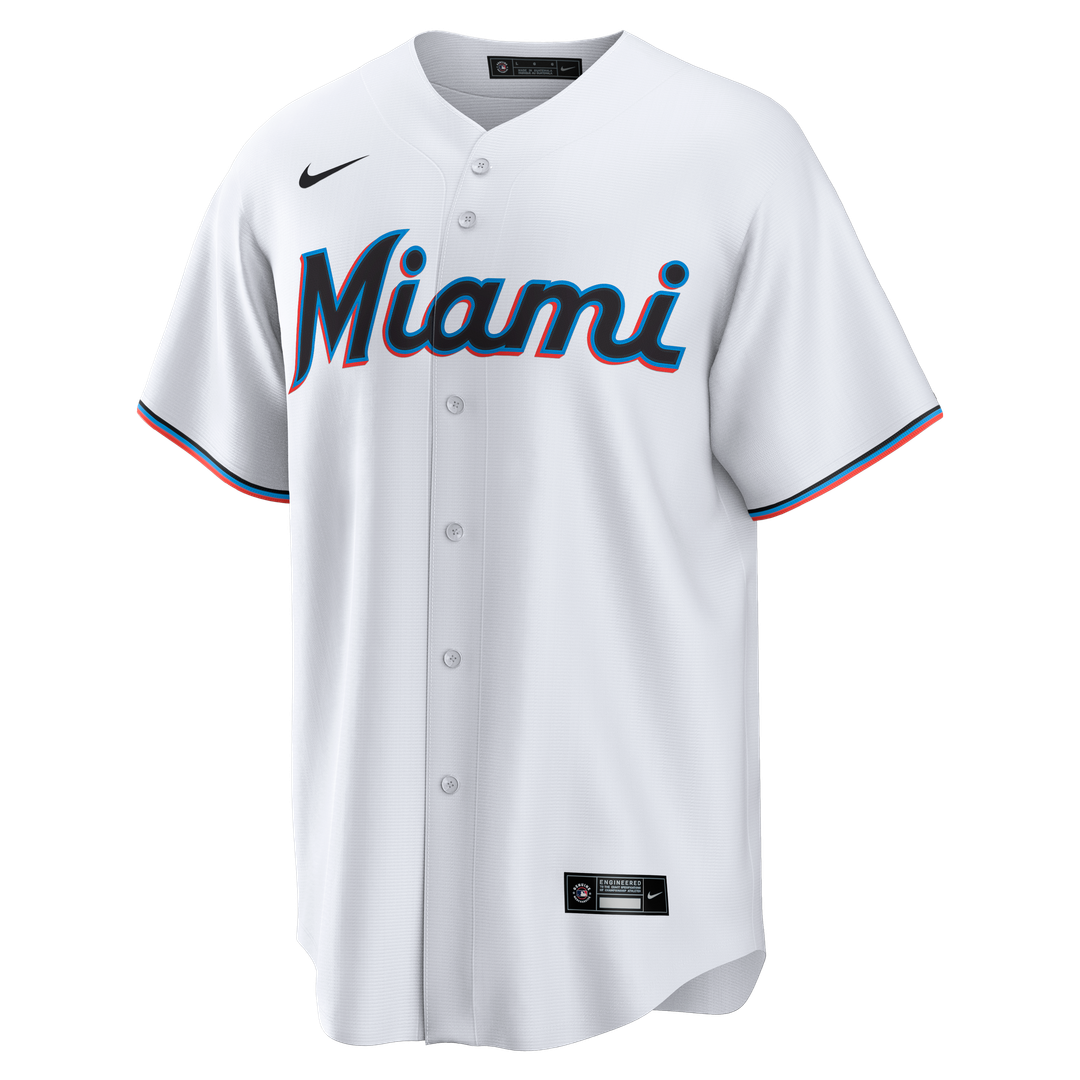 Griffin Conine Miami Marlins Nike Home Replica Jersey - White Official MLB Team Apparel Baseball Fan Gear