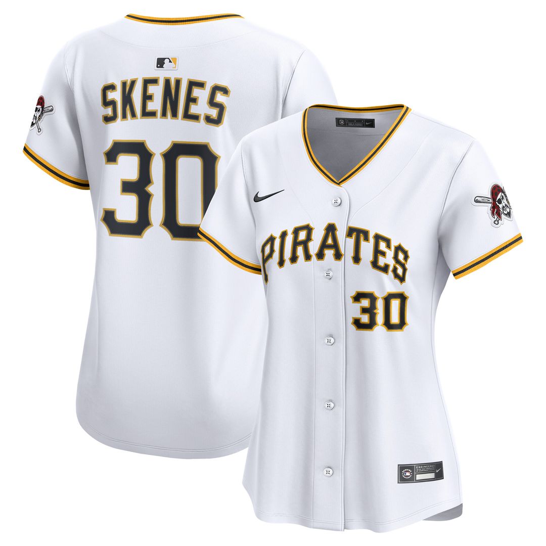 Paul Skenes Pittsburgh Pirates Nike Women's Home Limited Player Jersey - White Official MLB Team Apparel Baseball Fan Gear