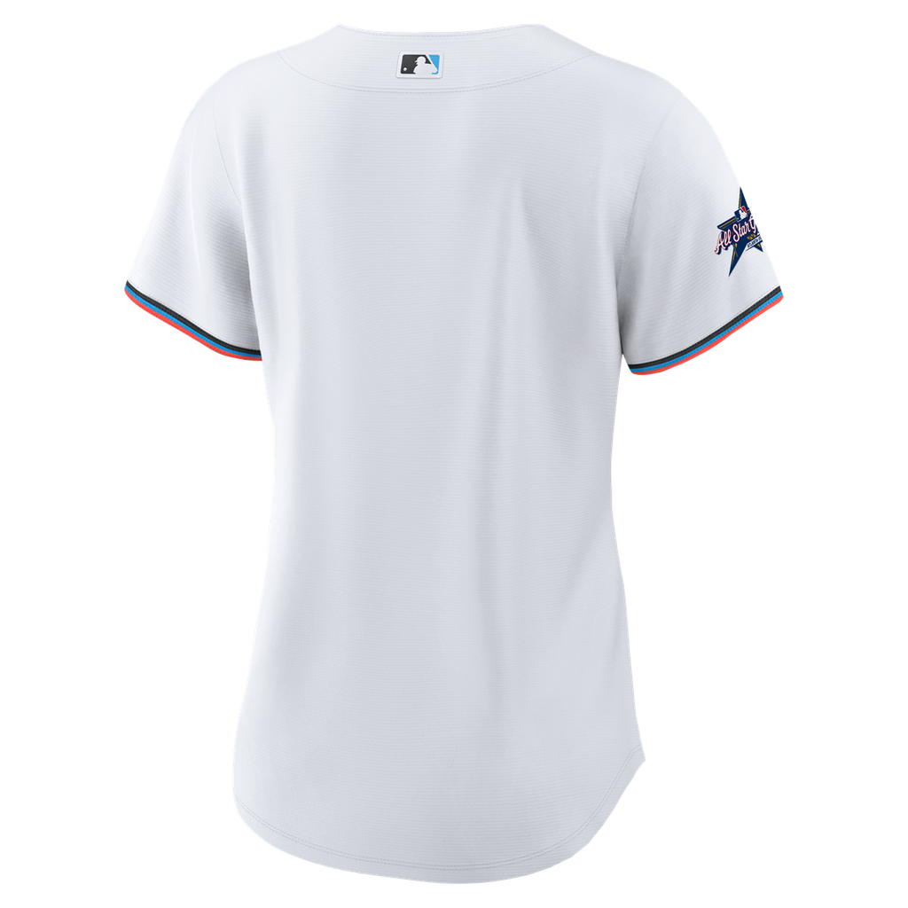 Miami Marlins Nike Women's Replica Team Jersey - White Official MLB Team Apparel Baseball Fan Gear