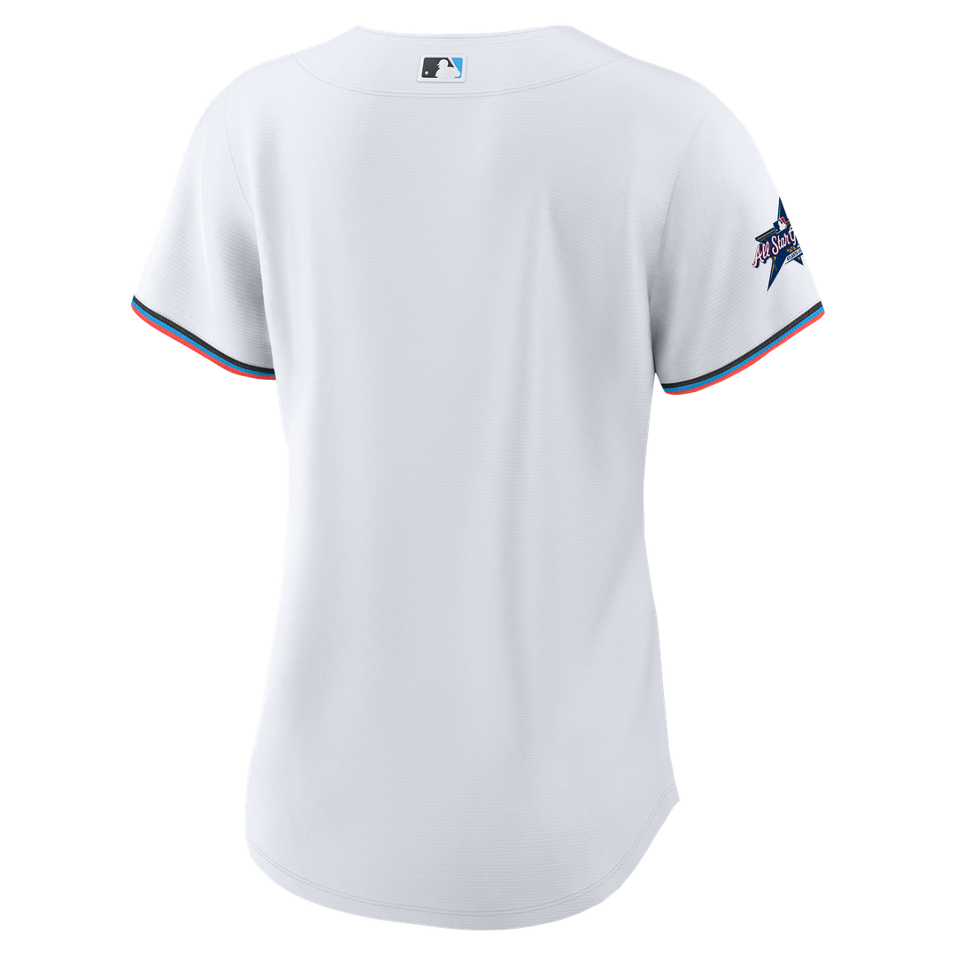 Miami Marlins Nike Women's Replica Team Jersey - White Official MLB Team Apparel Baseball Fan Gear