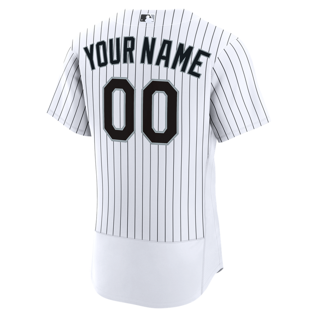 Chicago White Sox Nike Home Authentic Custom Jersey - White Official MLB Team Apparel Baseball Fan Gear
