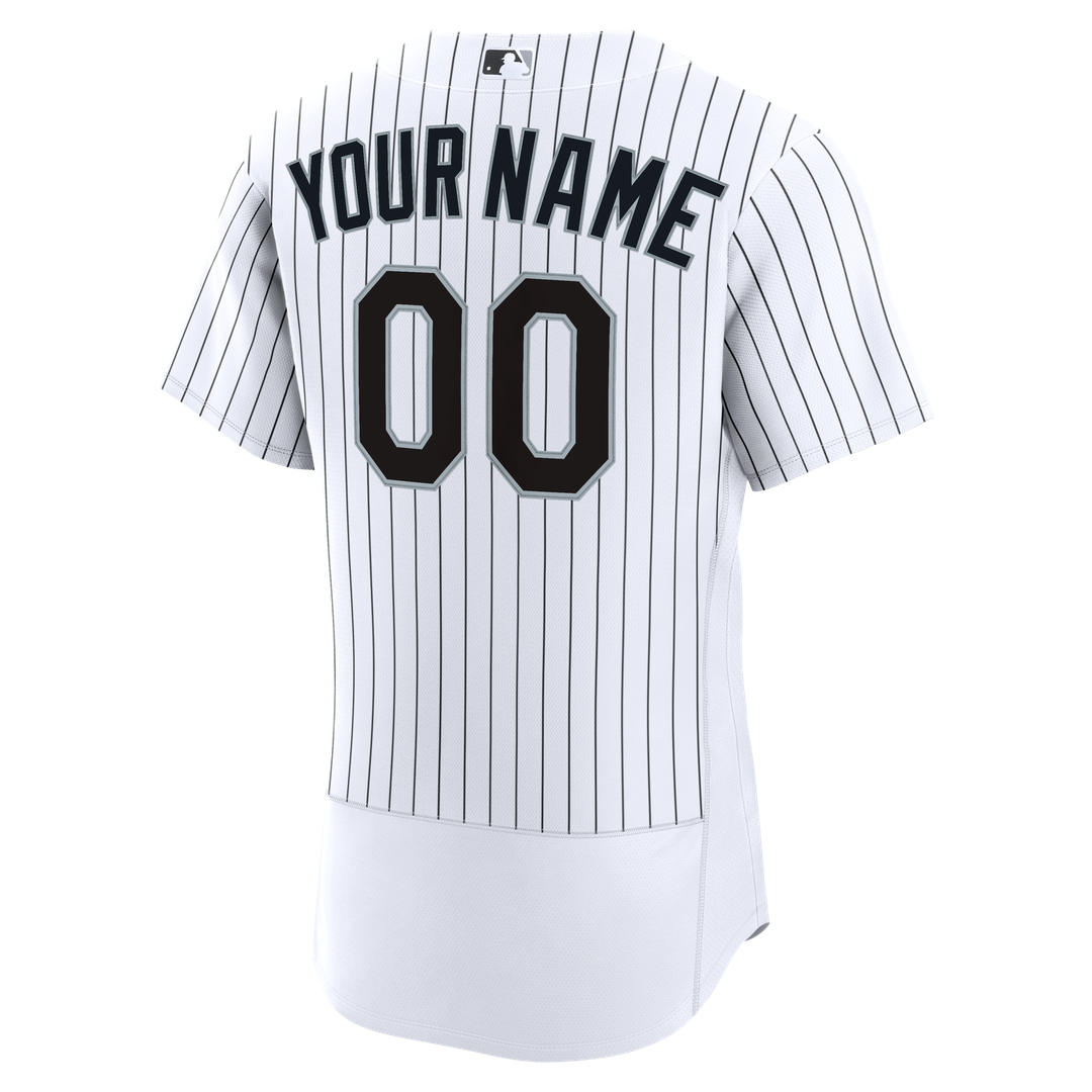 Chicago White Sox Nike Home Authentic Custom Jersey - White Official MLB Team Apparel Baseball Fan Gear