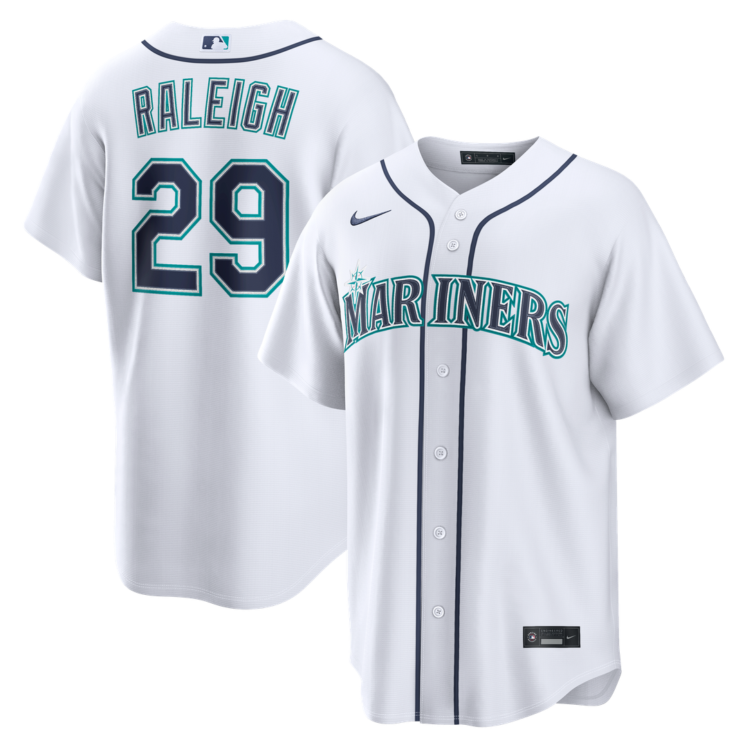 Cal Raleigh Seattle Mariners Nike Road Replica Jersey - Navy Official MLB Team Apparel Baseball Fan Gear