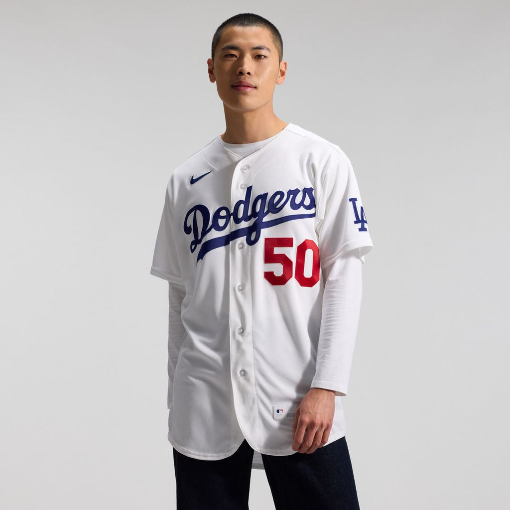 Mookie Betts Los Angeles Dodgers Nike Home Authentic Jersey - White Official MLB Team Apparel Baseball Fan Gear