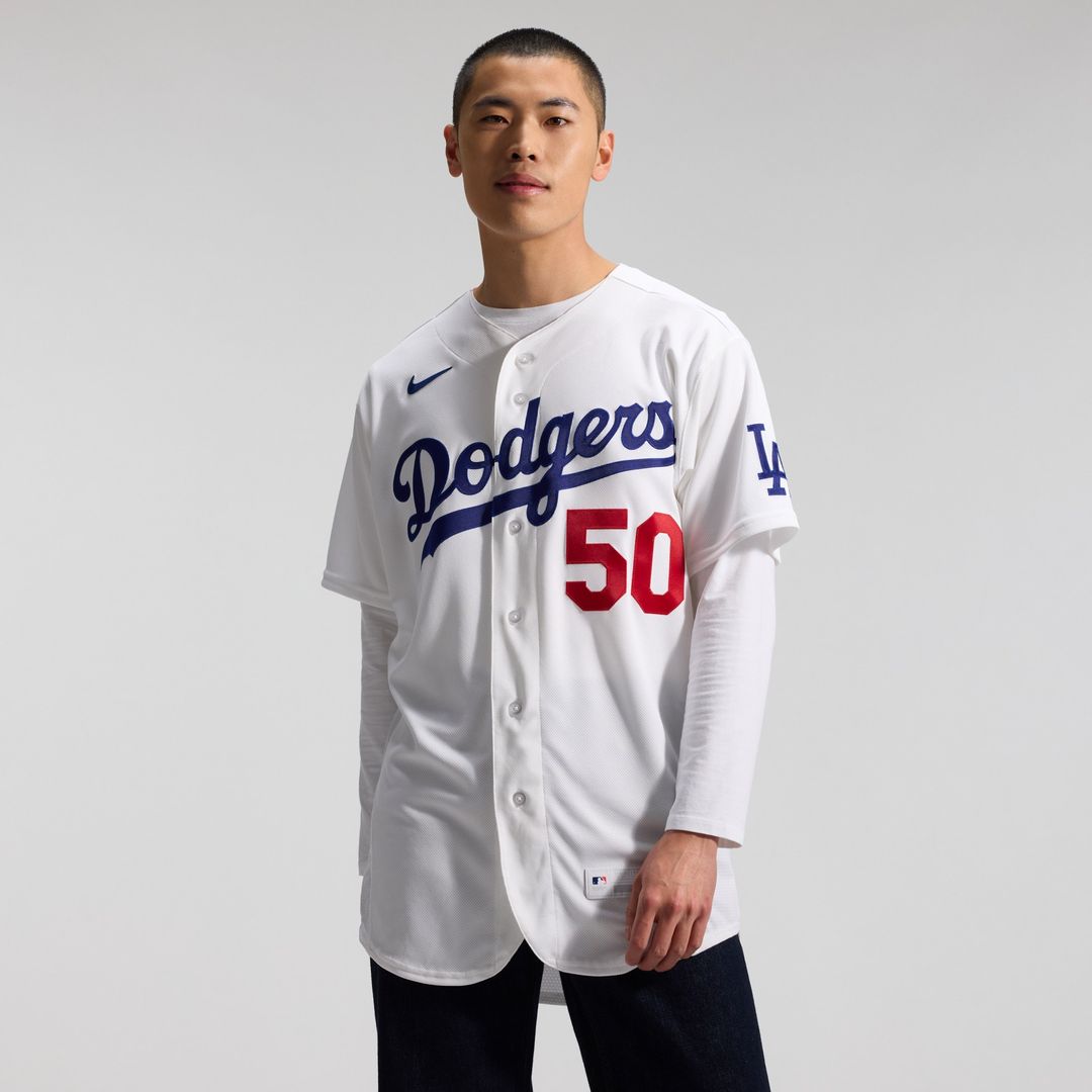 Mookie Betts Los Angeles Dodgers Nike Home Authentic Jersey - White Official MLB Team Apparel Baseball Fan Gear