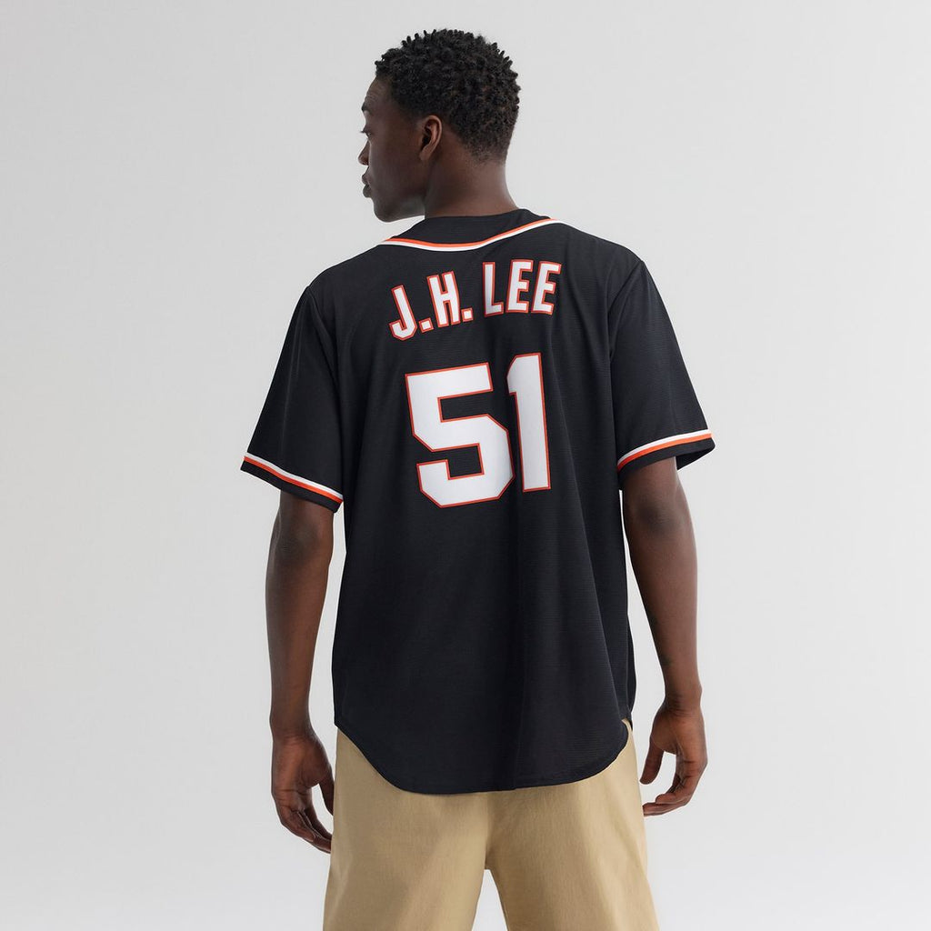 Jung Hoo Lee San Francisco Giants Nike Fashion Replica Black Out Jersey Official MLB Team Apparel Baseball Fan Gear