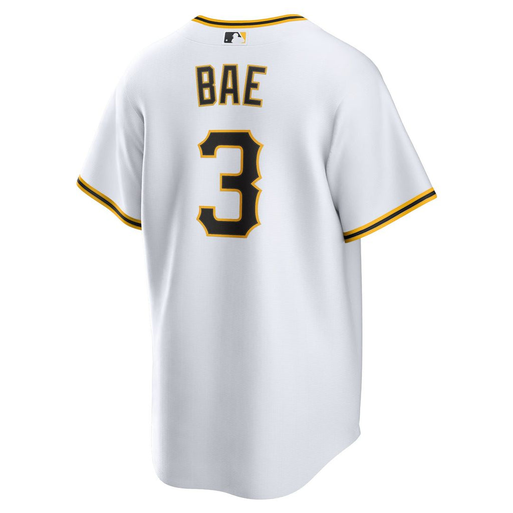 Ji-Hwan Bae Pittsburgh Pirates Nike Replica Player Jersey - White Official MLB Team Apparel Baseball Fan Gear