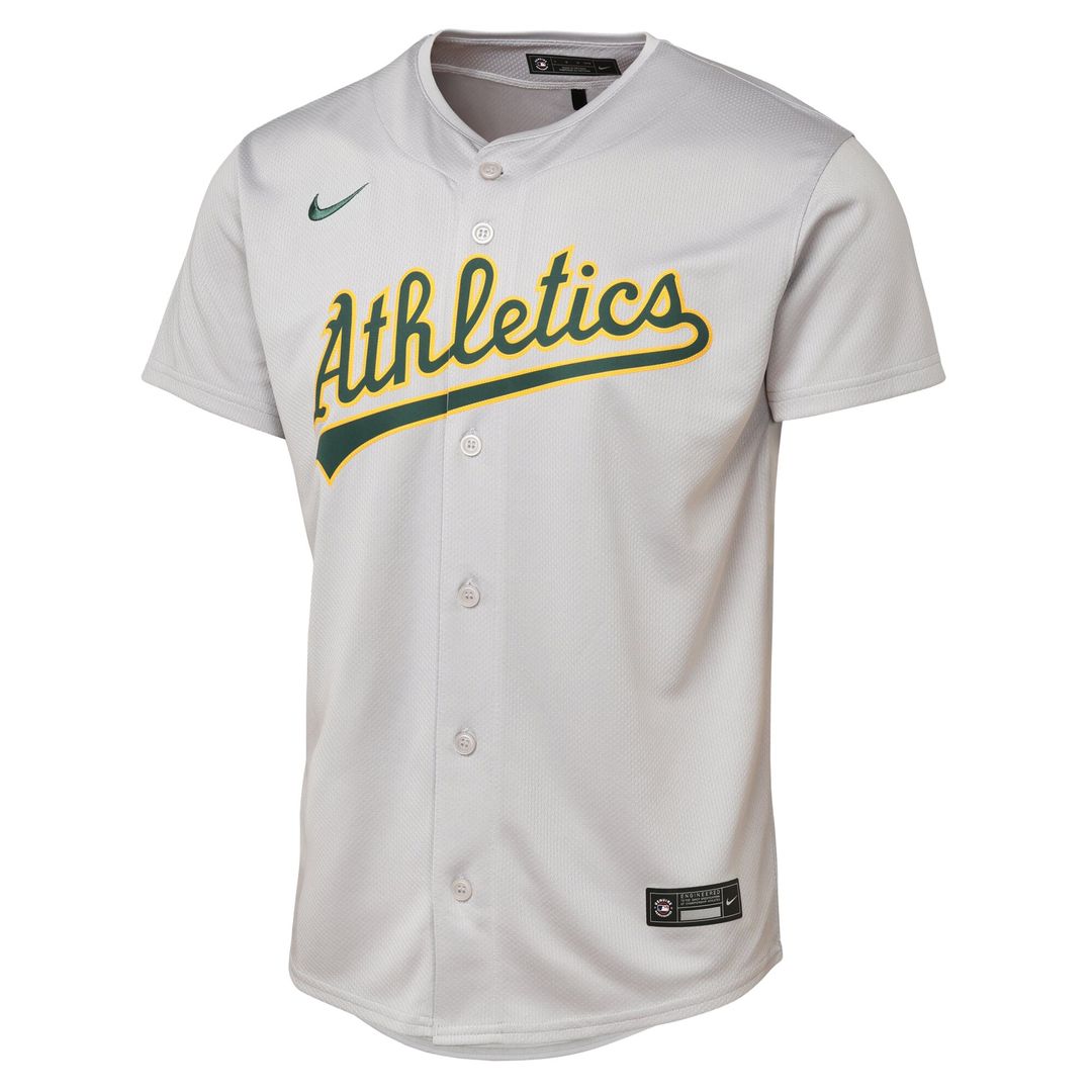 Athletics Youth Road Limited Jersey - Gray Official MLB Team Apparel Baseball Fan Gear