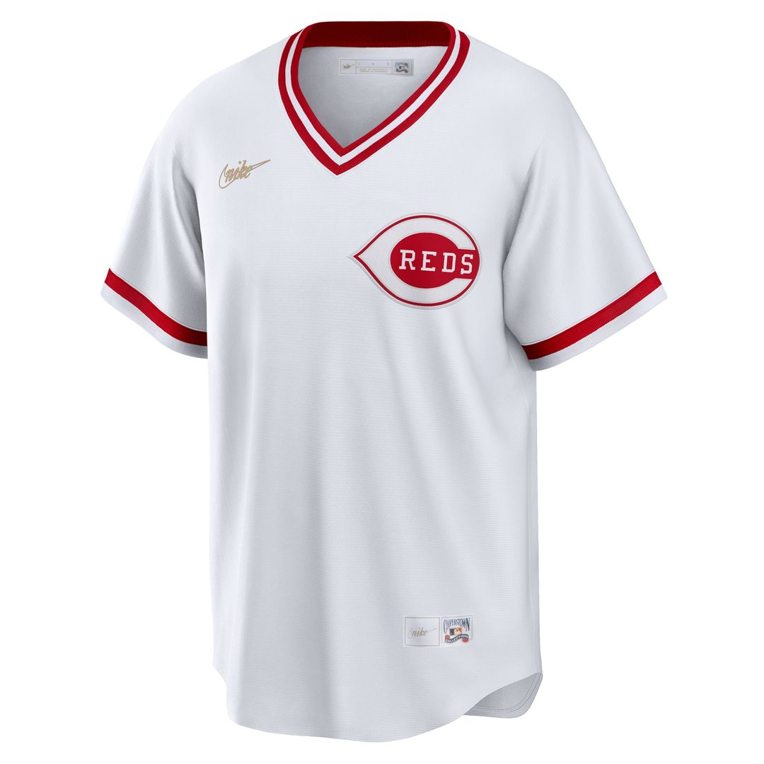Cincinnati Reds Nike Home Cooperstown Collection Team Jersey - White Official MLB Team Apparel Baseball Fan Gear
