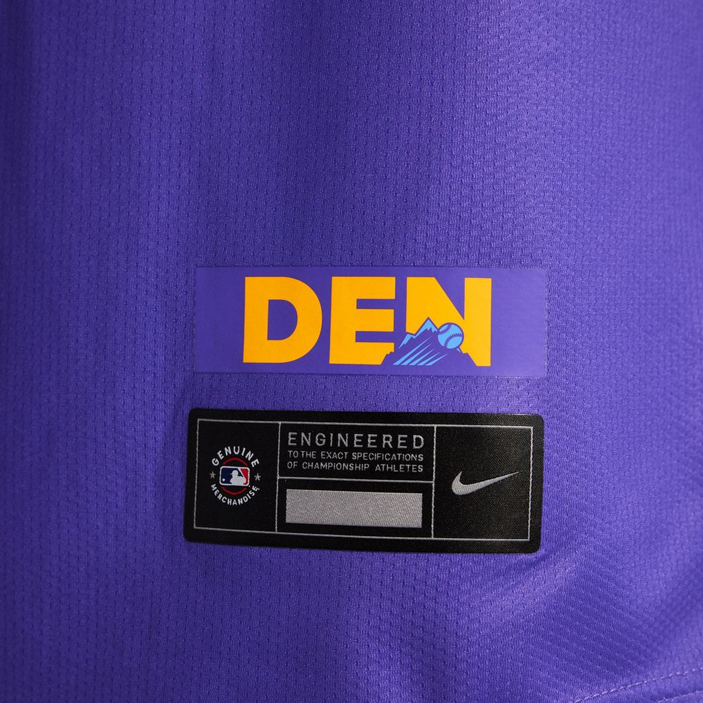 Colorado Rockies Nike 2025 City Connect Limited Jersey - Purple/Light Blue Official MLB Team Apparel Baseball Fan Gear