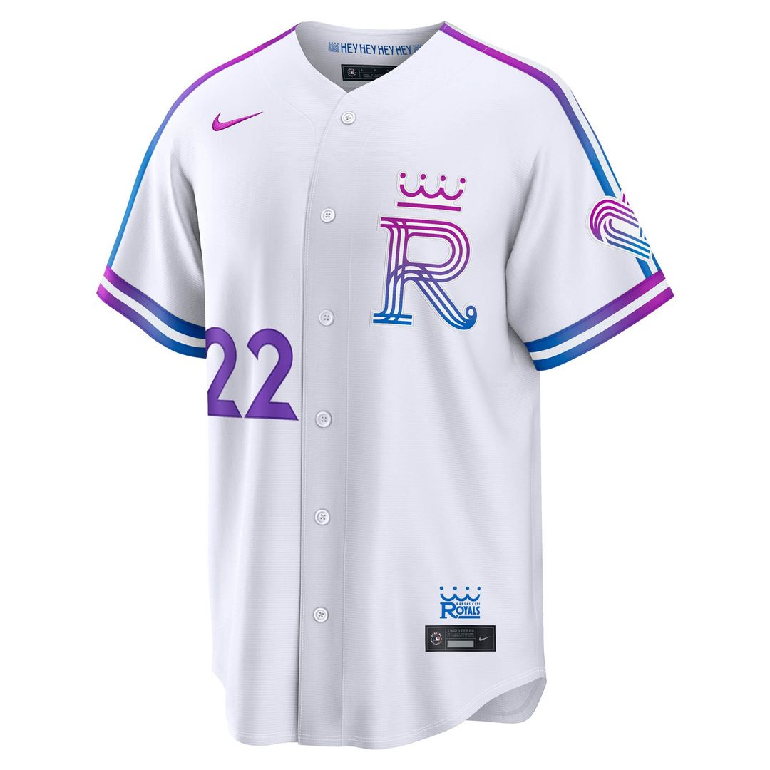 Carter Jensen Kansas City Royals Nike 2026 City Connect Stadium Jersey - White Official MLB Team Apparel Baseball Fan Gear