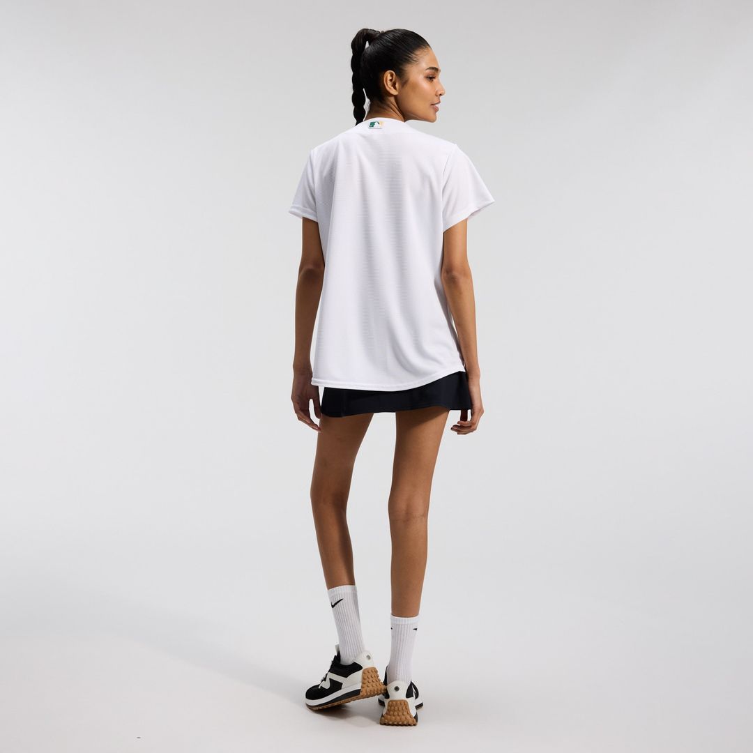 Athletics Nike Women's Home Replica Team Jersey - White Official MLB Team Apparel Baseball Fan Gear