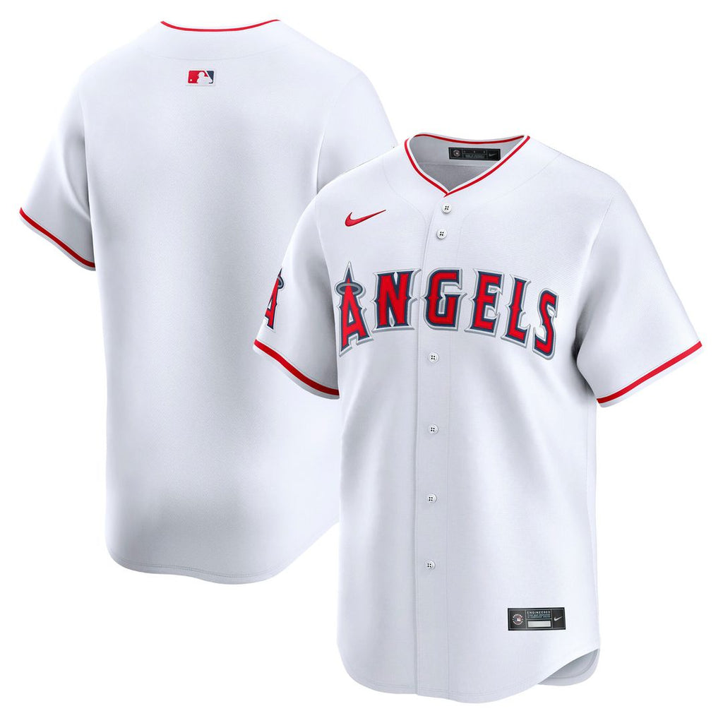 Los Angeles Angels Nike Home Limited Jersey - White Official MLB Team Apparel Baseball Fan Gear